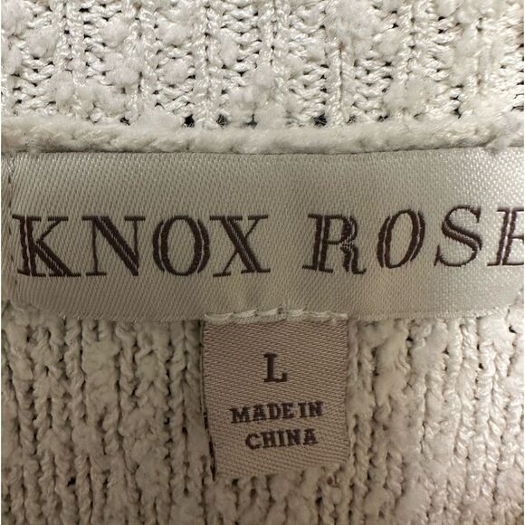Knox Rose grey/white block knit sweater - Picture 3 of 4